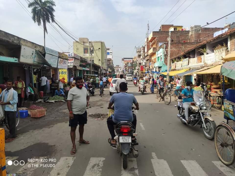 Nalanda bihar sharif market during lockdown