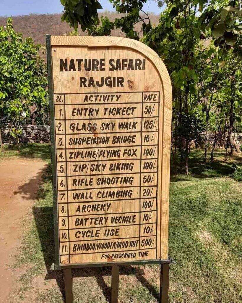 rajgir nature safari price